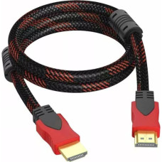 Retoo HDMI kabelis FullHD 4K 3D 2,7 m - melns un sarkans