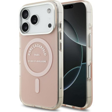 Karl Lagerfeld IML Karl RSG Logo MagSafe Case for iPhone 17 Pro Pink