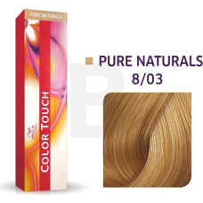 Wella Professionals Color Touch Pure Naturals profesionālā demi-permanentā matu krāsa ar daudzdimensiju efektu 8|03 60 ml