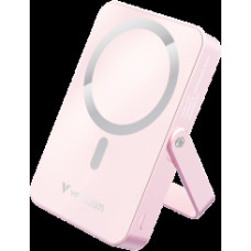 Enerģijas krātuve Verbatim Charge n Go 10000mAh Magnetic Wireless Charge Pink ar Statīvu