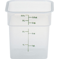 Cambro CamSquare pārtikas trauks 3,8 l 185x185x187 mm - caurspīdīgs