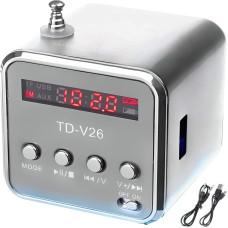 Retoo Bezvadu radio skaļrunis Bluetooth FM AUX LCD