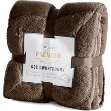 Segas pārvalks atpūtas krēslam 70x160 Tedy tumši brūns, divpusējs