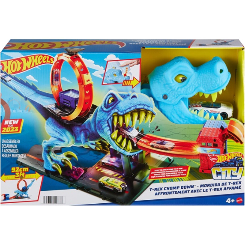Hot Wheels - City T-Rex Loop And Stunt Playset (HKX42)