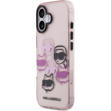 Karl Lagerfeld IML Multi K&CH Heads Case for iPhone 17 Pink