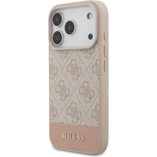 Guess PU 4G Stripe Case for iPhone 17 Pro Pink