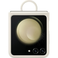 Etui Samsung EF-PF731TUEGWW Z Flip5 F731 kremowy|cream Silicone Case with Ring