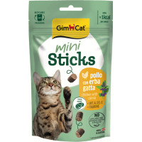 Gardumi kaķiem - GimCat Mini Sticks Chicken With Catnip 50g