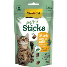 Gardumi kaķiem - GimCat Mini Sticks Chicken With Catnip 50g