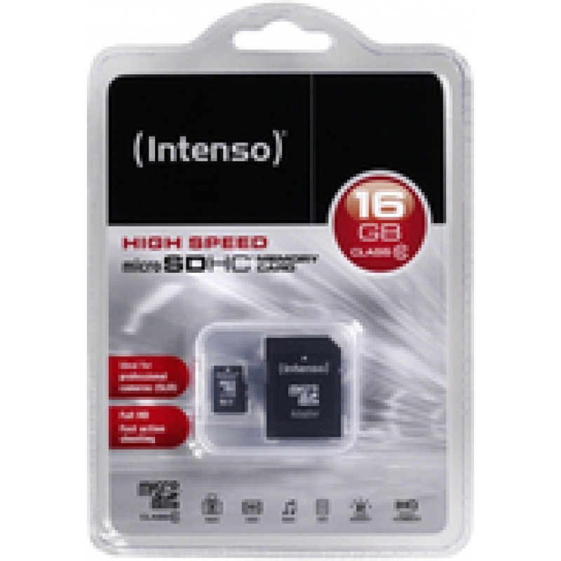 Intenso micro SD 16GB SDHC card class 10