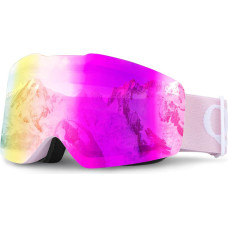 Qunature Bezrāmju slēpo&scaron;anas brilles ar pretmiglo&scaron;anas aizsardzību UV400 - rozā