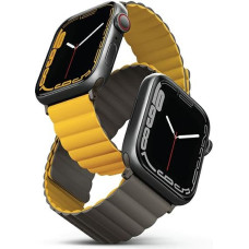 Uniq Revix Magnetic Strap for Apple Watch 42 | 44 | 45 | 49 mm - Gray-Yellow