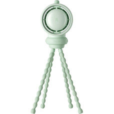 Jisulife Mini ventilators ar lokanām kājām un 5000mAh filtru - zaļ&scaron;