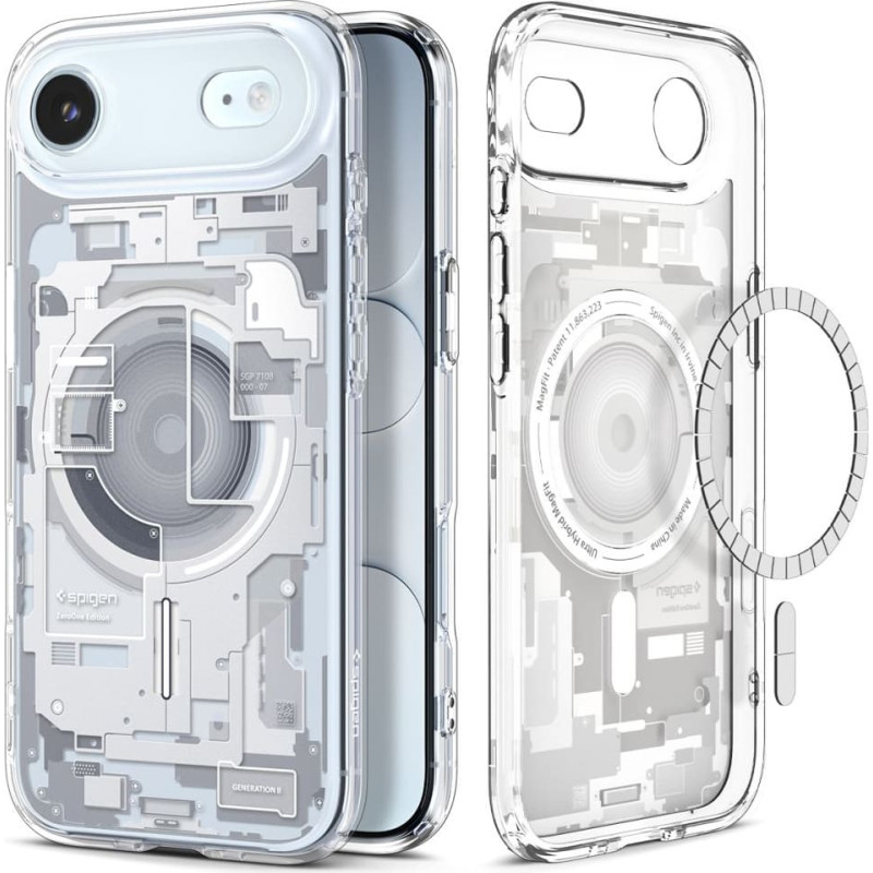 Spigen iPhone 17 Air MagSafe Ultra Hybrid Zero One vāciņ&scaron; &mdash; balts