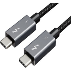 Extradigital Kabelis Thunderbolt 3, C tips - C tips, 40 Gb/s, 100 W, 20 V/ 5 A, 5 K/ 60 Hz, 2 m
