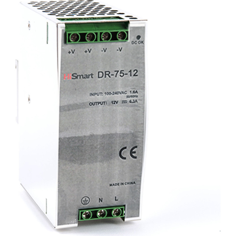 Hismart Baro&scaron;anas bloks 12 V, 6,3 A, 75 W, DIN