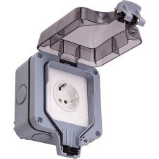 Hismart Laika apstākļu izturīga slēdža kontaktligzda, 1 kanāls, IP66, ES