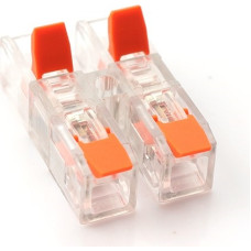 Hismart Savienojuma savienotājs, rindā ar sviru, 2-2, 0.2&ndash;4.0mm&sup2;, 32A, 450V, 20 gab.