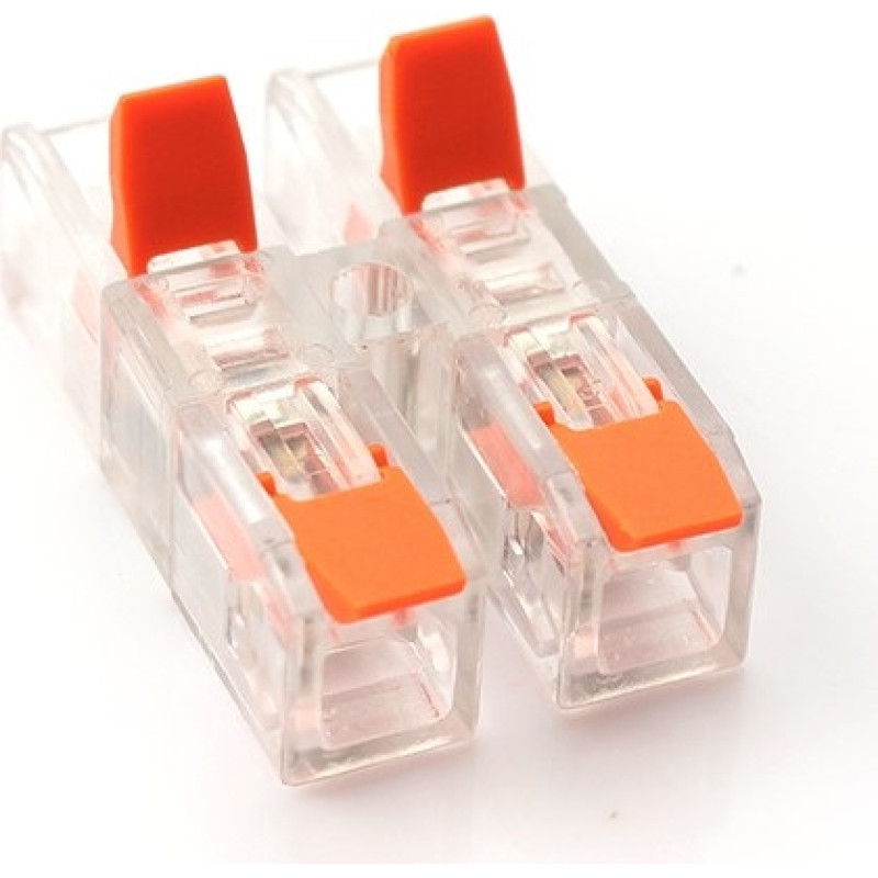 Hismart Savienojuma savienotājs, rindā ar sviru, 2-2, 0.2&ndash;4.0mm&sup2;, 32A, 450V, 20 gab.