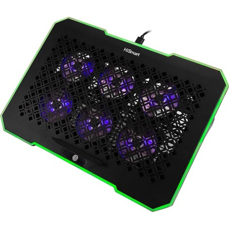 Hismart Klēpjdatora dzesē&scaron;anas paliktnis HISMART ar 5 regulē&scaron;anas pozīcijām