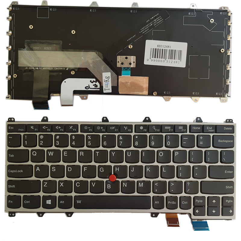 Lenovo tastatūra: Yoga 260 ar fona apgaismojumu