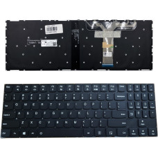 Lenovo tastatūra: Legion Y520 ar sarkanu fona apgaismojumu