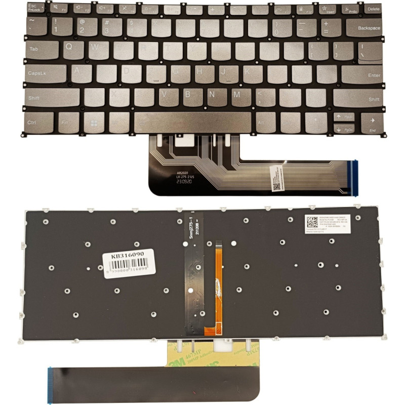 Lenovo Tastatūra LENOVO Thinkbook 14 G2 ITL, ar fona apgaismojumu, ASV