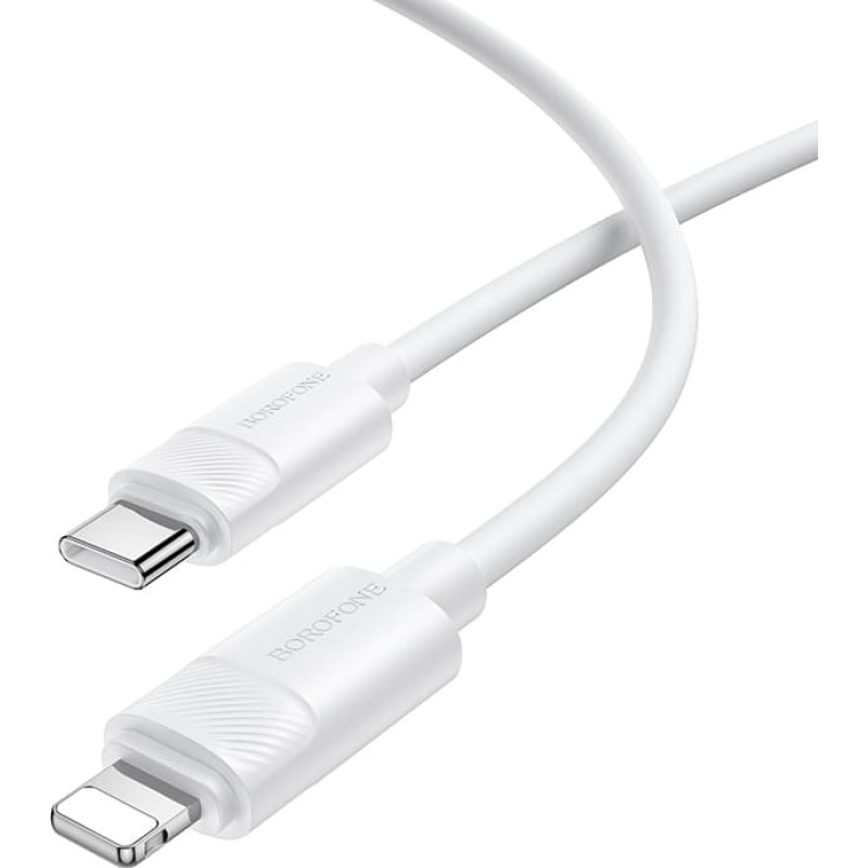 Borofone Cable BX123 Leya - Type C to Lightning - PD 30W 1 metre white