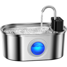 Rojeco Wireless stainless steel fountain|water dispenser for dogs and cats, 3.2 l, Rojeco