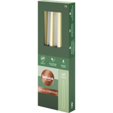 Bolsius Galda sveces 4gab.kastē 245|24mm sudraba