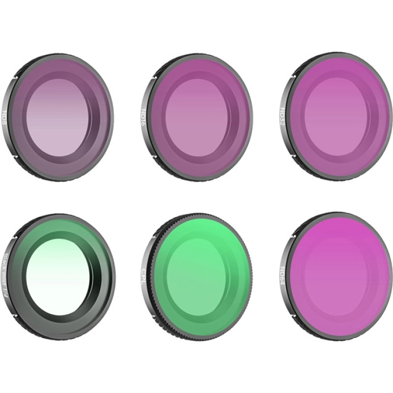 Sunnylife Set of 6 Sunnylife 1|4 Black Mist + CPL + ND8 + ND16 + ND32 + ND64 filters for Osmo Nano