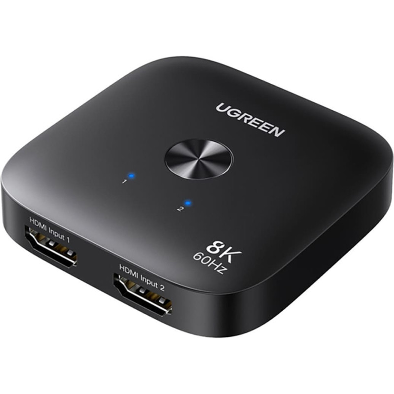 Ugreen Slēdzis HDMI 2-in-1 8K 60Hz Ultra HD - melns