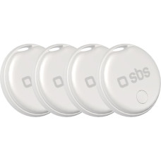 SBS Velosipēda atslēgu meklētājs, kas saderīgs ar Apple Find My Track My Circle, balts - 4 gab.