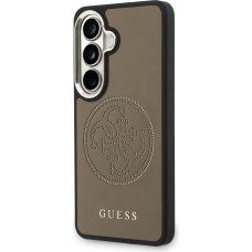 Guess PU Perforated 4G Logo Magnetic Case for Samsung Galaxy S26 Brown