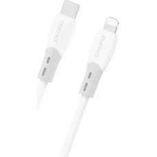 Dudao L25SX 30W USB-C - Lightning Cable with Soft Silicone Braid 2m - White