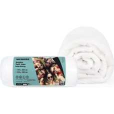 Fleece Quilt 135x200 Soft Line White Antialerģiska