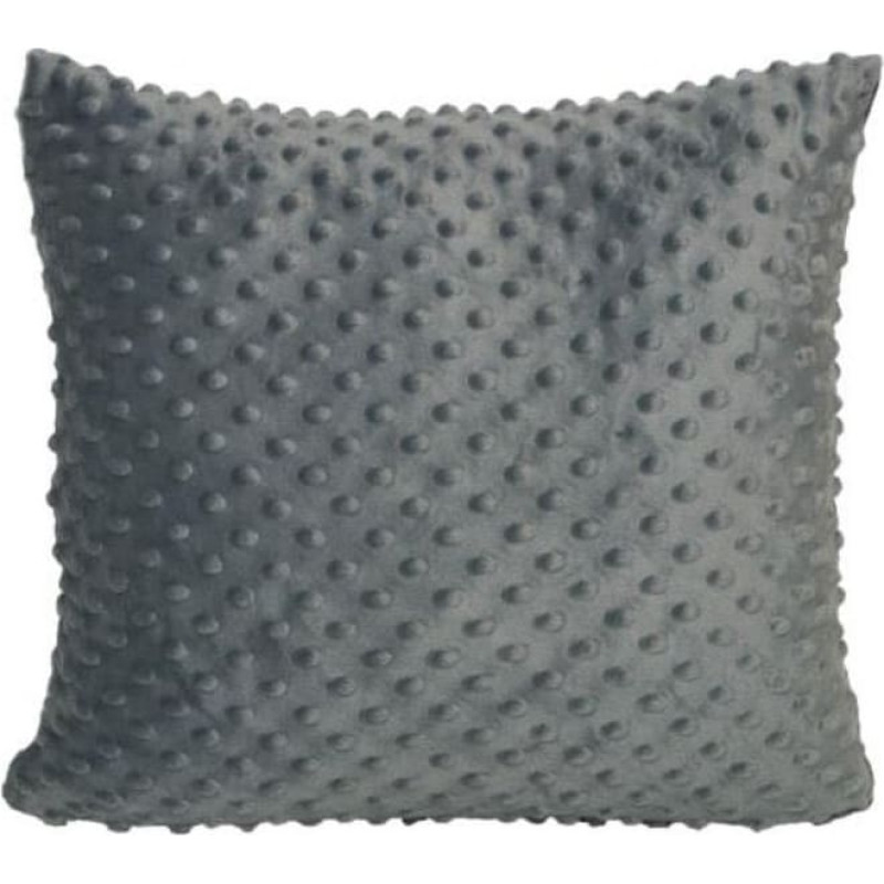 Dekoratīvā spilvendrāna 40x40 Minky tumši pelēka 22