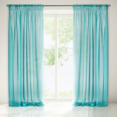 Aizkars gatavs uz lentes 140x270 Elpidia tirkīzs