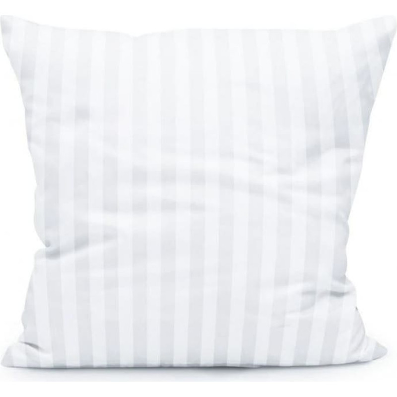 Damaskas spilvendrāna 70x80 Tivoli baltas svītras 1 cm pārklājums 20 cm 140 g/m2 satīna satīns