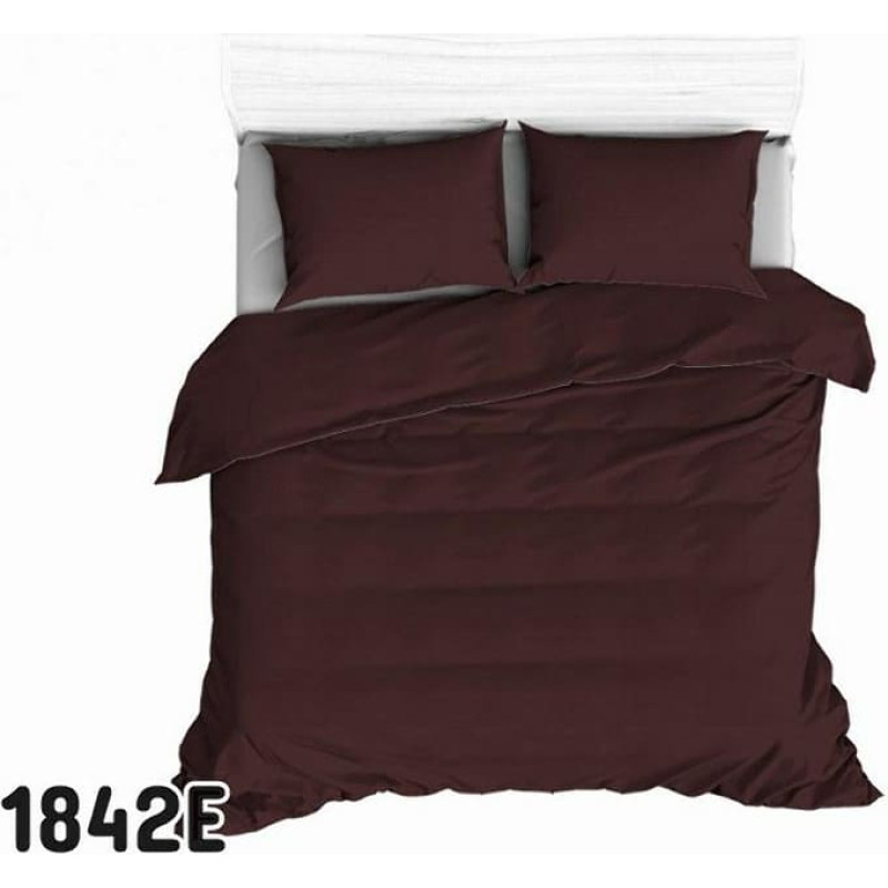 Kokvilnas spilvendrāna 50x60 1842E bordo 75 vienkrāsains