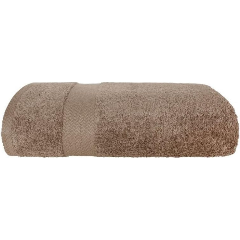 Modes dvielis 70x140 bēšs 550g/m2 ar frotē apmali, vienkārša kokvilna