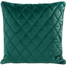 Dekoratīvā spilvendrāna 45x45 Velvet 27 C tirkīza tumšā velūra ģeometriska