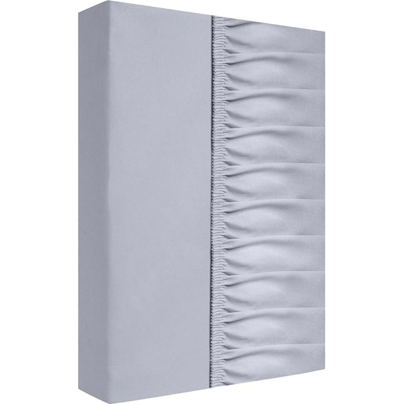 Satīna loksne 160x200 sudraba