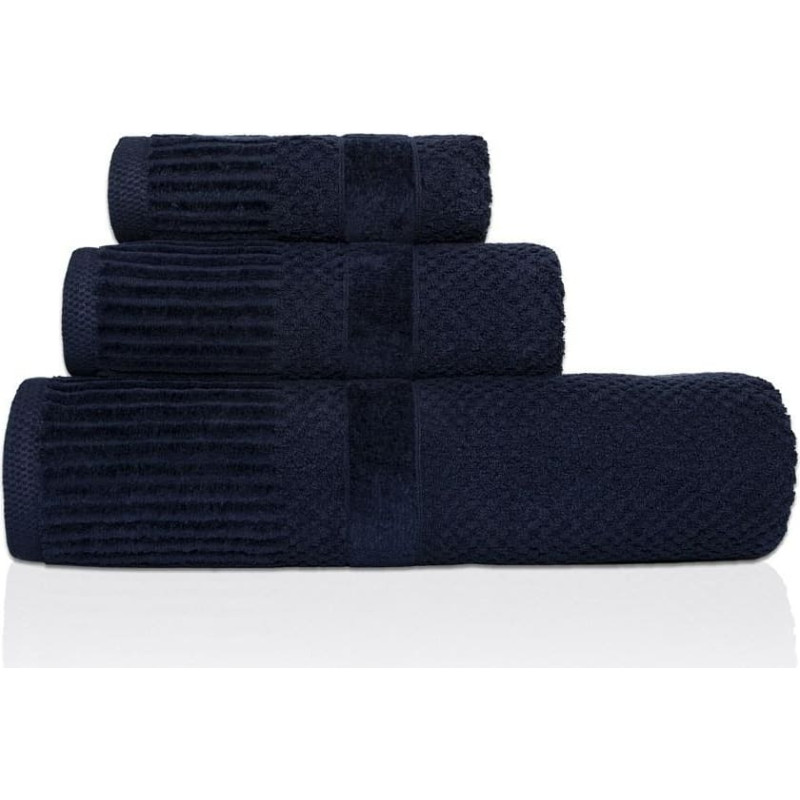 Dvielis Ivo 50x90 tumši zils 98 500 g/m2 frotē