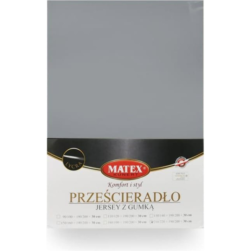 Džersijai pieguļošs palags 90/100x190/200 ar likras grafītu ar gumiju augstajam matracim 30 cm Džersija 2