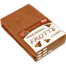 Frotē pieguļošs palags 60x120 brūns 040 biezs 200g/m2