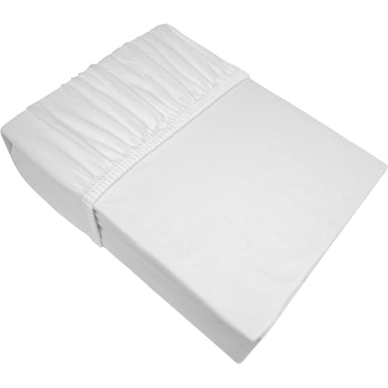 Džersijai pieguļošs palags 100x200 balts ar Frotex gumiju