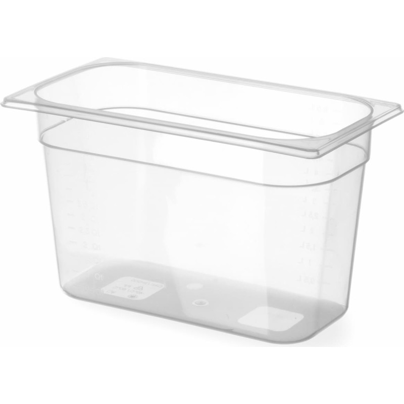 Hendi Ēdinā&scaron;anas konteiners no polipropilēna GN 1/3 H 150 mm - 880210