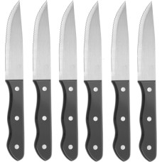 Hendi Nerūsējošā tērauda steika nazis ar platu asmeni 250 mm garumā, 6 gabali - 781456