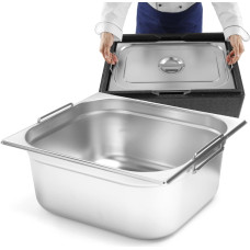 Hendi Ēdinā&scaron;anas konteiners GN 2/3 ar izvelkamiem rokturiem 354x325x150mm 13L 817247